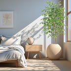 Tall UV Resistant Ficus Tree Artificial，6ft(72in) Faux Ficus Tree with Realistic Smooth and Shiny Leaves， Fake Trees Indoor Outdoor for Home Office Living Room Bedroom Foyer Porch Decor.