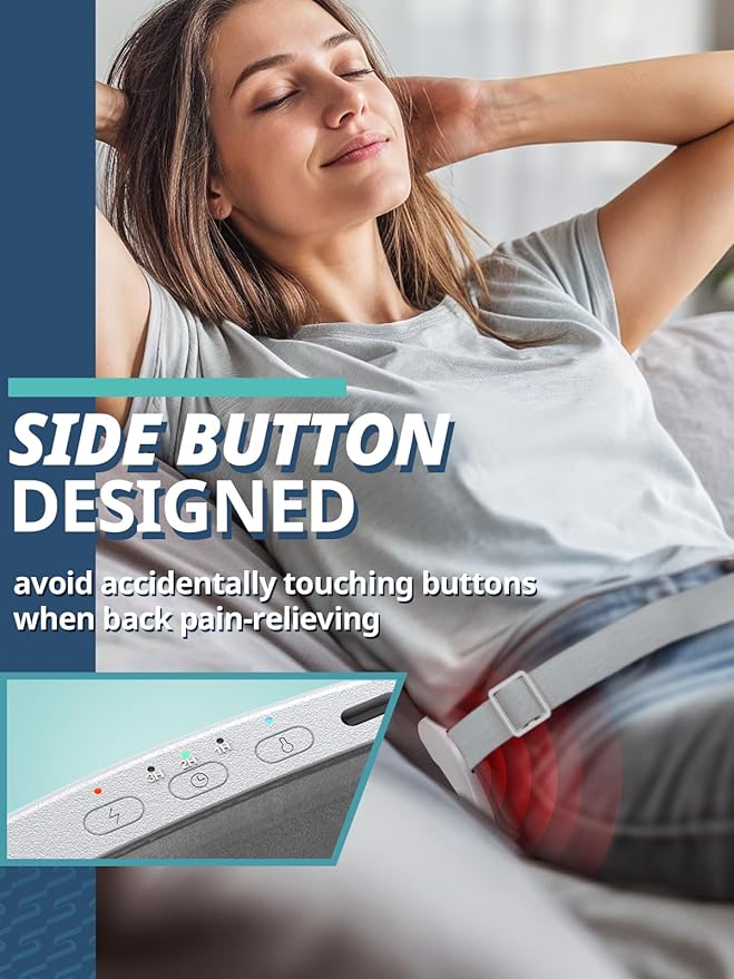 Slimpal AI Portable Heating Pad for Period Cramps, AI Smart Chip Long Safe Heat, Electric Cordless Back Belly Heating Pad for Menstrual Relief, Wearable Heat Belt Gifts for Her Women Girl, Bright Pink
