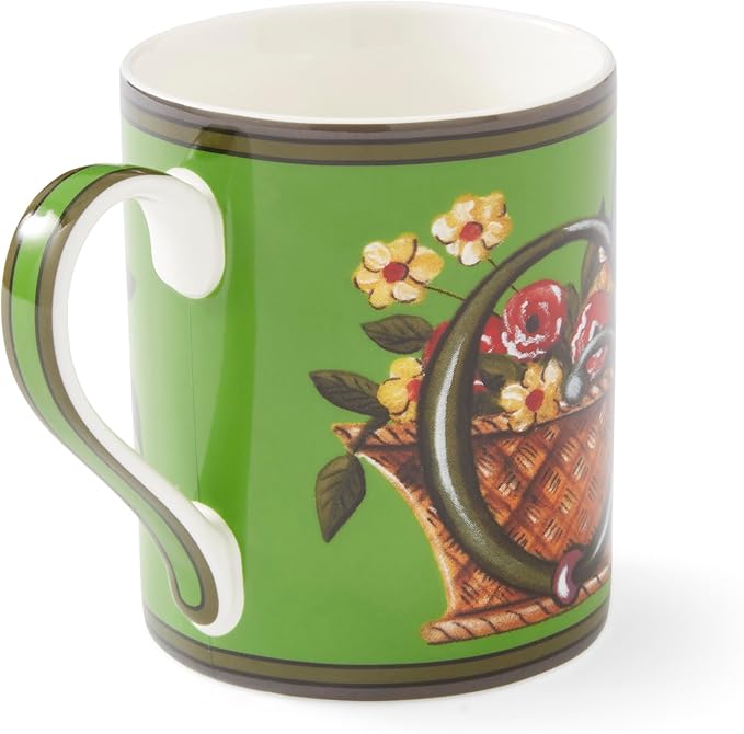 Spode Kit Kemp Alphabet Mug - Letter G Monogram in Fine China, 12oz Ceramic Coffee Cup for Hot Drinks, Personalized Drinkware for Unique Gifts, Dishwasher Safe Tea or Coffee Mug - Gift Box Included