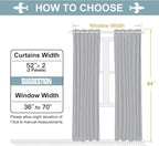 ChrisDowa Grommet Room Darkening Curtains for Bedroom and Living Room - 2 Panels Set Thermal Insulated Blackout Curtains (Mustard Yellow, 52W x 95L)