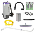 ProTeam Super Coach Pro 10 Backpack Vacuum Commercial with Telescoping Wand Tool Kit, 10 Quart, Corded, 107303