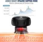5-in-1 Smart Dynamic Cupping Set, 20 Levels Cupping Kit for Massage Therapy with Red Ligh-t Therapy&Heat Penetrates for Targeted Pain Relief, Knots, Aches, Muscle Soreness - 1Pcs(Black)