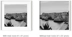 HAUS AND HUES 20x20 White Metal Picture Frame Matted to 16x16 - Features Premium Aluminum & Hanging Hardware, Shatterproof Plexiglass - Ideal for Home, Room, Office (20x20 in, White, Set of 1)