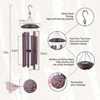 ASTARIN Dragonfly Wind Chimes for Loss of Loved One, Personalized Windchimes in Memory of a Loved One, Bereavement Gifts for Loss of Father Mother, 3 Size Deep Tone Wind Chime