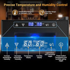 Electric Cigar Humidor, 25L 200 Counts Large Capacity,Thermostatic Electric Cooler Cabinet with Digital LED Screen, Safety Lock,Smart Humidity & Temp Control, Gifts for Men