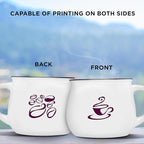 Custom Glazed Campfire Coffee Mugs 12 oz. Set of 10, Personalized Bulk Pack - Perfect for Coffee, Tea, Espresso, Hot Cocoa, Other Beverages - White