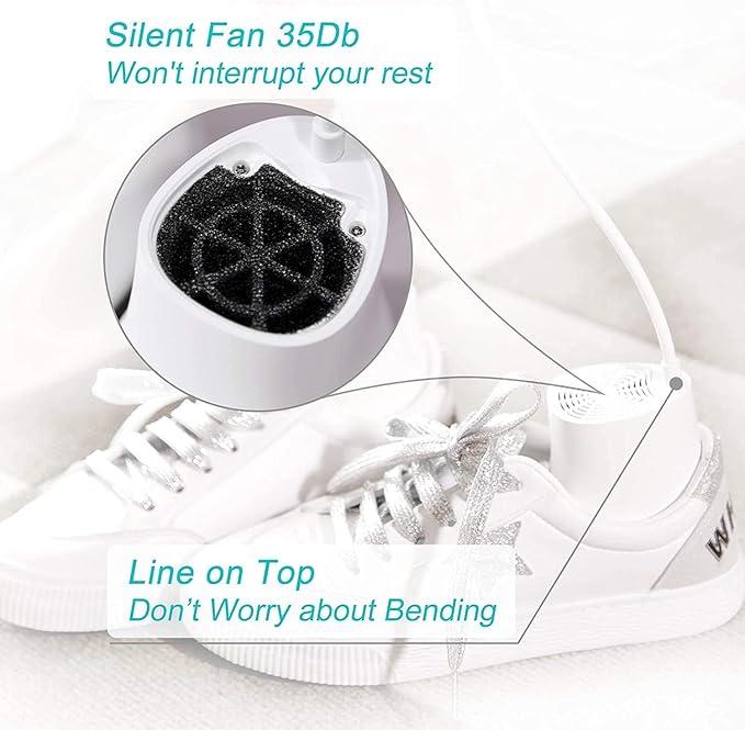 Shoe Dryer and Deodorizer with Timer - Shoes Boots Socks Gloves Dryer Warmer, No Noise | Strong Wire | US Plug