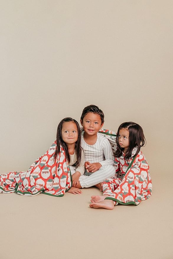 Copper Pearl Jumbo Premium Knit 3 Layer Stretchy Throw Blanket 'Claus'