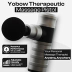 The Therapeutic Mini Massage Pistol with Portable Carrying Case, 4 Massage Speeds, 6 Colors | Fast USB Type C Charging | Massage Tool for Pain Relief | Stylish and Powerful Massage Gun