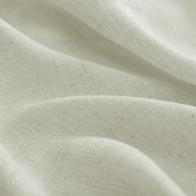 Joydeco Linen Curtains 84 Inch Length 2 Panel Sets,Light Filtering Curtains for Bedroom 52 Inch Wide Living Room Drapes with Back Tabs & Rod Pockets (W52 x L84 Inch, Oatmeal)