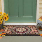 CHICHIC Rectangle Entrance Door Mat Large 18 x 30 Inch High Traffic Area Entry Way Doormat Front Door Rugs Outdoors Heavy Duty Welcome Mat, Non Slip Rubber Back Low Profile for Garage
