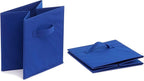 Amazon Basics Cube Organizer Storage Bins Handles, Collapsible Fabric, Pack of 6, 10.5"x10.5"x11", Navy