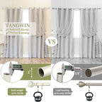 White Farmhouse Curtain Rods for Windows:72-144" Heavy Duty Adjustable Curtain Rod for Bedroom Living Room,Boho Decorative Rustic Drapery Rods with Vintage Coastal Texture Finial,Antique White