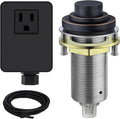 SinkTop Air Switch Kit (Long Full Brass Button) for Garbage Disposal, Cordless Oil Rubbed Bronze