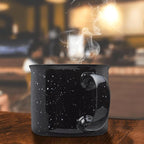 DISCOUNT PROMOS Ceramic Campfire Coffee Mugs 13 oz. Set of 10, Bulk Pack - Perfect for Tea, Espresso, Cappuccino, Hot Cocoa - Black