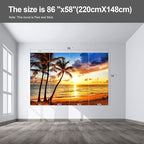 Beach Wall murals at Dusk Peel and Stick Sunset Wallpaper for Bedroom Living Room - 58"x86"
