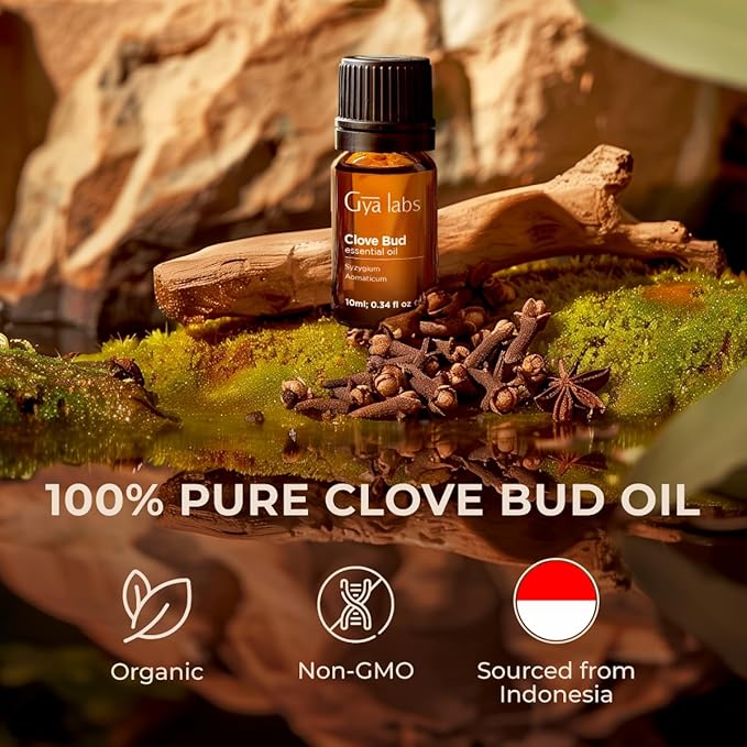 Clove Essential Oil for Teeth & Gums - 100% Pure Natural Clove Bud Oil