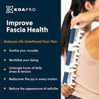 KOAPRO Facia Blaster Tool for Cellulite - Full Body Back and Neck Massager for Pain Relief, Deep Tissue Muscle Massage for Legs, Trigger Points, Myofascial and Fascia Release Tool Alleviates Tension