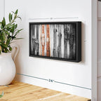 ElephantStock Ski Collection Wall Art - Horizontal Framed Canvas - 1-Piece Bathroom Wall Decor - Photography sports Canvas Print - Brown and Black Decor for Wall - 13" X 9"
