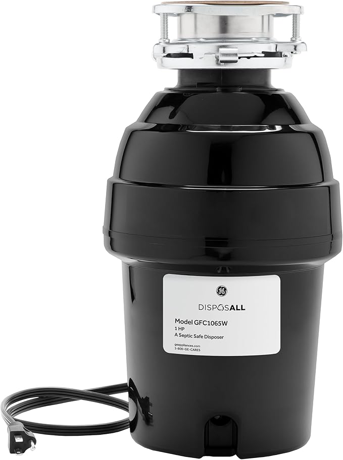 GE GFC1065W Disposer, Black