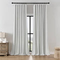Joydeco Light Filtering Curtains 72 Inch Length for Bedroom, Faux Linen Curtains 72 Inches Long for Living Room, Pinch Pleat Curtains for Living Room 72 Inch Length(52x72 inch, Greyish White)