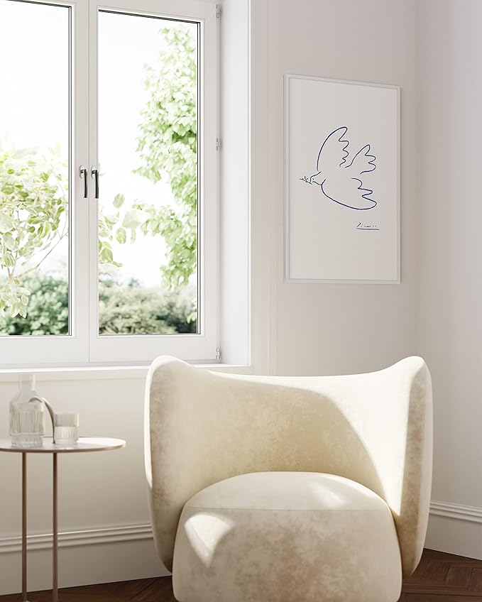 HAUS AND HUES 24x36 White Poster Frame - 24x36 Inch White Aluminum Frame for Large Photos