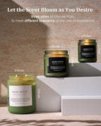 M&SENSE Sage Wood Scented Candle, 19.4oz 110 Hours Long Lasting Clean Non Toxic All Natural Soy Wax Candle for Relaxing & Stress Relief, 2 Wick Home Fragrance Gifts for Home Decor