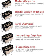 LEXSION Felt Purse Bag Organizer Insert with zipper Bag Tote Shaper Fit Speedy Neverful PM MM