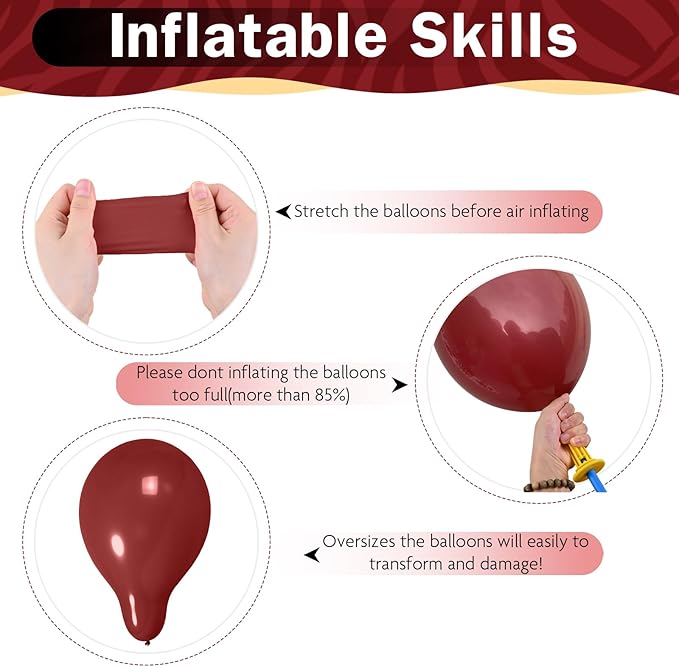 Black Burgundy Gold Balloons 12 Inch Burgundy Maroon Red Black Metallic Gold Latex Confetti Balloon for Kids Graduation Birthday Baby Shower Party Decoration