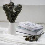 Buart Black-Coffee Flowers Artificial Luxury Big Tulip Valentine's Day Mother's Day Easter Home Kitchen Wedding Decorations(11pcs)