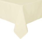 sancua Square Tablecloth - 54 x 54 Inch - Stain and Wrinkle Resistant Washable Polyester Table Cloth, Decorative Fabric Table Cover for Dining Tables, Buffet Parties and Camping, Beige