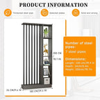 Wall Room Divider,Freestanding Room Divider with Shelves,Wood Room Divider Screen with Storage Cabinet, Wall Divider for Room Separation, for Home Office Decorative I 39.4×9.4×78.7in