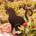 RealSteel I 3 Pack Steel Cat Garden Decor I Outdoor Yard Decorations I Gift for Cat Lovers I Lawn Ornaments and Statues I Garden Signs Decorative Outdoor - Penny Vein