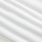 MYSKY HOME Short Curtains for Bedroom Small Windows, Light Filtering Sheer Drapes Boho Decor Country Style Kitchen Bathroom Panels Set, Light Filtering Privacy Blind, 50x54, White, 2 Pieces
