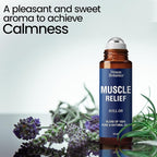 Muscle Relief Essential Oil Roll-On 10 ml - Pure Natural Blend for Sore Muscles, Aches & Recovery - Easy Roller for Athletes & Active Lifestyles - Nexon Botanics