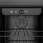 KoolMore 15” Inch Small Built-In Refrigerator and Beverage Cooler for Soda Cans, Beer Cans, Food and Fresh Snacks, 5 Wire Shelves, Adjustable Temperature Range (KM-BIR3C-GD), Stainless Steel