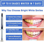 Bright White Smile 35% 10 Pack Teeth Whitening Gel Refills Bleaching Gel, No Sensitive Teeth Whitener, Great for Sensitive Tooth Whitening, Works with Teeth Whitening LED Light and Trays (10 X 3ML)