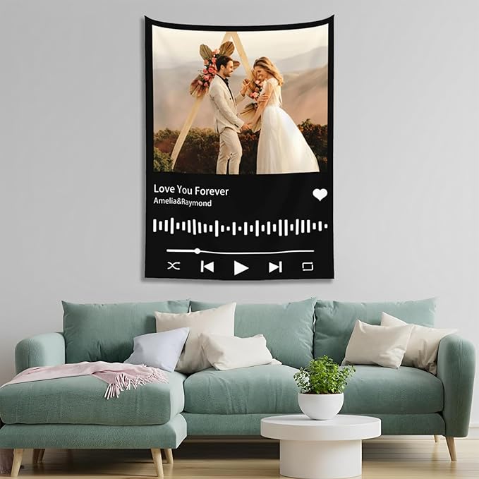 Custom Tapestry For Wall Bedroom Custom Backdrop Personalized Image Text Photo Customized Funny Tapestry Banners And Signs Song Vertical Tapestrys