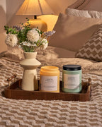 M&SENSE Candles Lemon Vanilla Scented, 19.4oz 110 Hours Long Lasting for Home 2 Wick Natural Soy Wax Non Toxic Candles in Glass Jar, Stress Relief Gifts for Women and Men