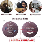 ASTARIN 36" Large Deep Tone Personalized Sympathy Wind Chimes, Memorial Wind Chime for Loss of Mother Father Loved One, Hummingbird Bereavement Gifts Decor Outdoor Patio Garden Graveyard