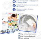 CLEARALIF Laundry Detergent Sheets Up to 160 Loads, Fresh Linen - Great For Travel,Apartments, Dorms,Laundry Detergent Strips Eco Friendly & Hypoallergenic
