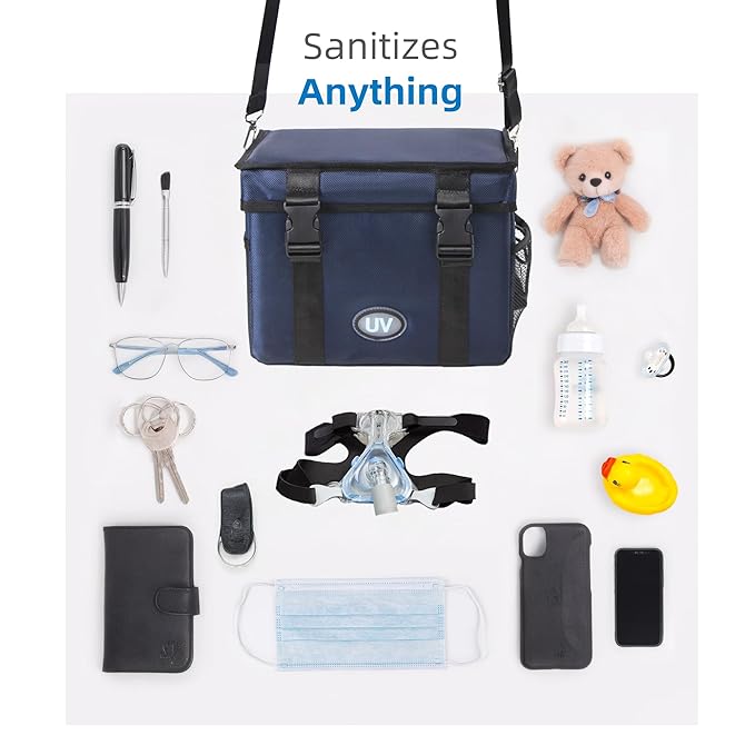 UV Sanitizer Box, 12L Portable Sanitizing and Cleaning Machine with 3-Level Timer, Foldable UV Cleaner Box for Toys, Mask, Towel, Key， Baby Bottle, Etc. Ozone Free UV Cleaning Box ﻿