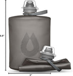 HydraPak Stow - Collapsible Backpacking Water Bottle (350ml, 500ml, 1L) - BPA Free, Ultra Light, Spill-Proof Twist Cap
