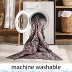 Keen Home Design 6x9 Rug - Machine Washable Area Rug with Non-Slip Backing, Ideal for Living Room, Dining Room, Bedroom - Vintage, Easy Clean, Durable, Low Pile Rug - (6' x 9')