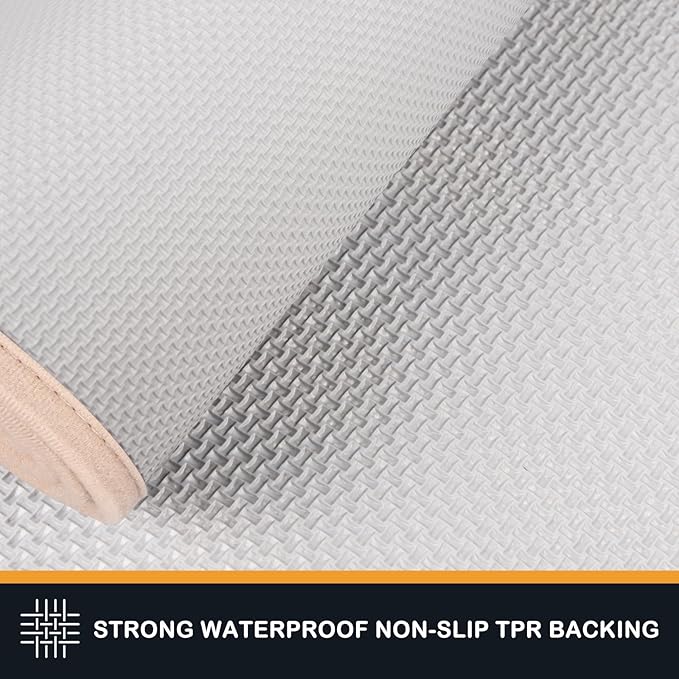 PURRUGS Dirt Trapping Door Mat 20" x 31.5", Non-Slip/Skid Machine Washable Entryway Rug, Dog Doormat, Super Absorbent Welcome Mat for Muddy Wet Shoes and Paws, Beige