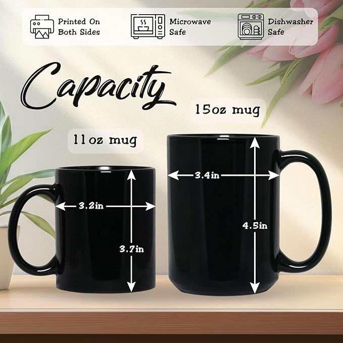 Personalized Sparkling Book Coffee Mug, Custom Name Enchanted Book Design Cup, Customized Fantasy Inspired Ceramic Mug, Gift For Women Men, Book Enthusiasts Black Cup 11oz Or 15oz