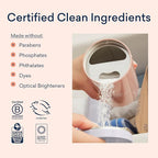 BLUELAND Oxi Laundry Booster Powder with Tin, Starter Set, Fragrance Free & Clear, 25 Loads, 17.6 oz, Plastic-Free, Eco Friendly, Oxy Cleaner, Stain Remover