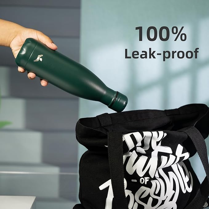 Insulated Water Bottles,25 oz Double Wall Stainless Steel Vacumm Metal Flask for Sports Travel,Army Green