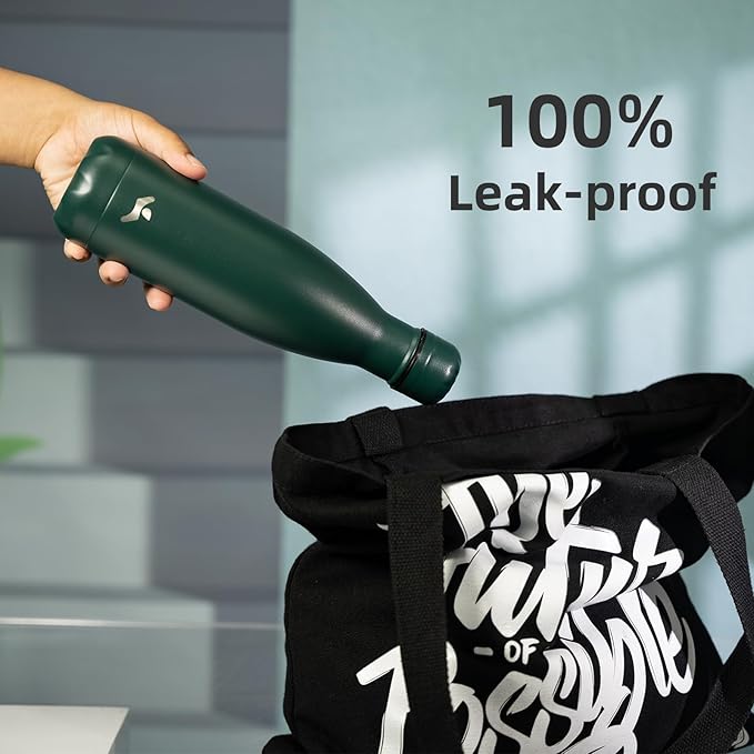 Insulated Water Bottles,12 oz Double Wall Stainless Steel Vacumm Metal Flask for Sports Travel,Army Green