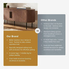 mopio Quin TV Stand, Mid Century Modern for 55/60/65 inch TV, Farmhouse TV Stand, Entertainment Center with Storage, TV and Media Console for Living Room (Walnut, 59" Tambour)